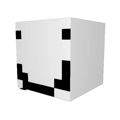 Lixivl Minecraft avatar head, 3D render