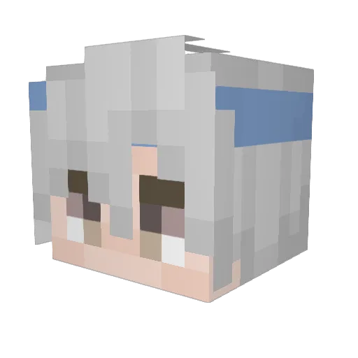 Lixure_ Minecraft avatar head, 3D render