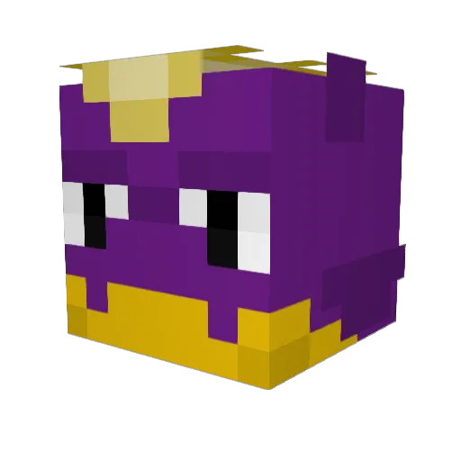 Lixxide Minecraft avatar head, 3D render