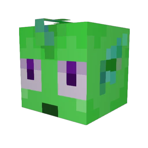 Lixzard Minecraft avatar head, 3D render