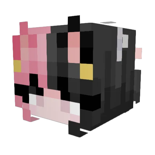 Liya_uwu Minecraft avatar head, 3D render