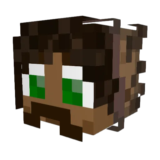 LiyahInsight Minecraft avatar head, 3D render