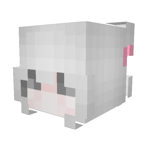 Liyahlein Minecraft avatar head, 3D render