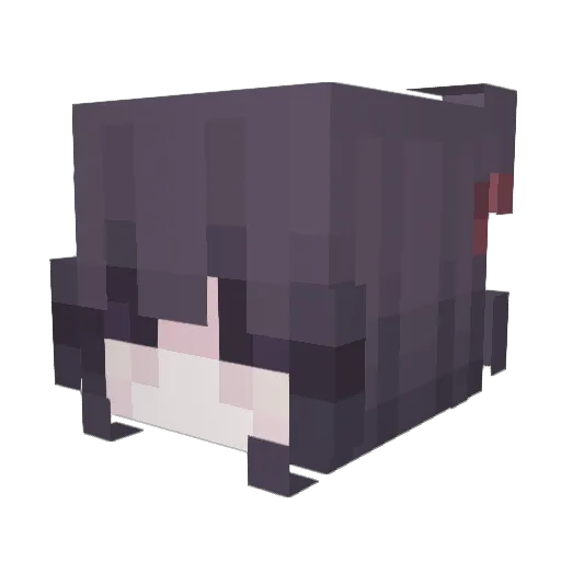 Liyancat Minecraft avatar head, 3D render