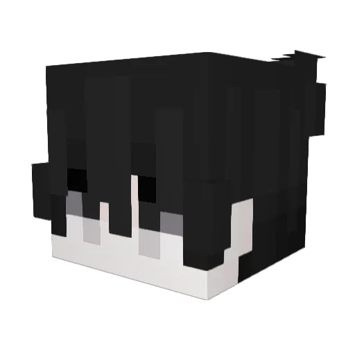 Liyme Minecraft avatar head, 3D render
