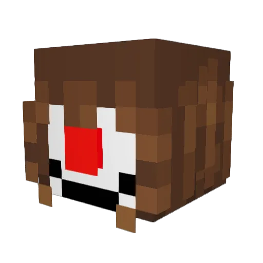Liz0noe Minecraft avatar head, 3D render
