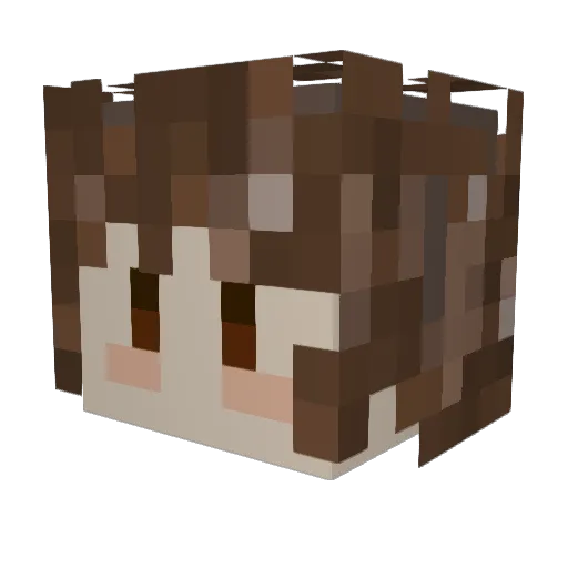 LizIsVibing Minecraft avatar head, 3D render