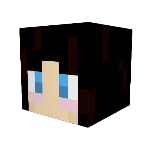 LizRaptor Minecraft avatar head, 3D render