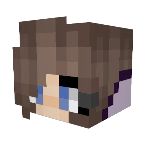 LizS2204 Minecraft avatar head, 3D render