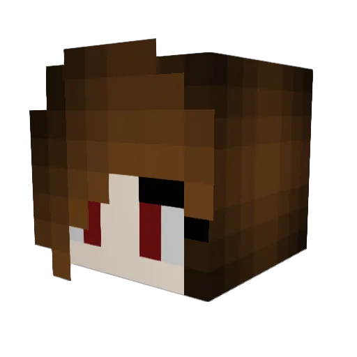 Liz_Aspen Minecraft avatar head, 3D render