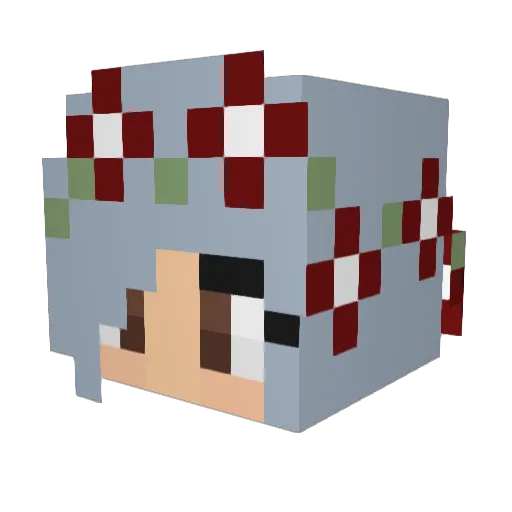 Liz_From_Canada Minecraft avatar head, 3D render