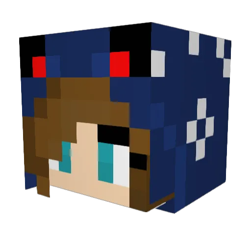 Liza0916 Minecraft avatar head, 3D render