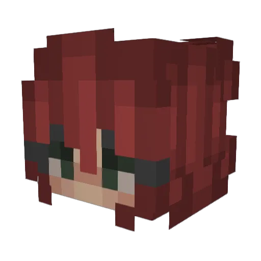 LizaJay Minecraft avatar head, 3D render