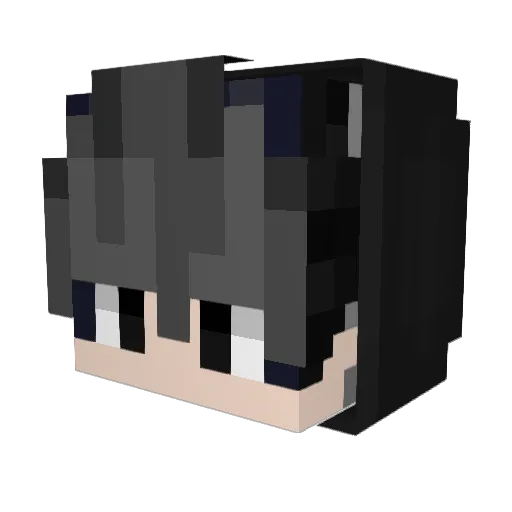 Lizaggna Minecraft avatar head, 3D render