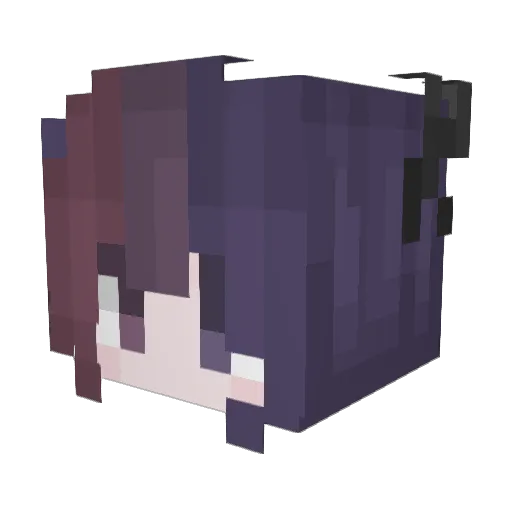 Lizalnarg Minecraft avatar head, 3D render