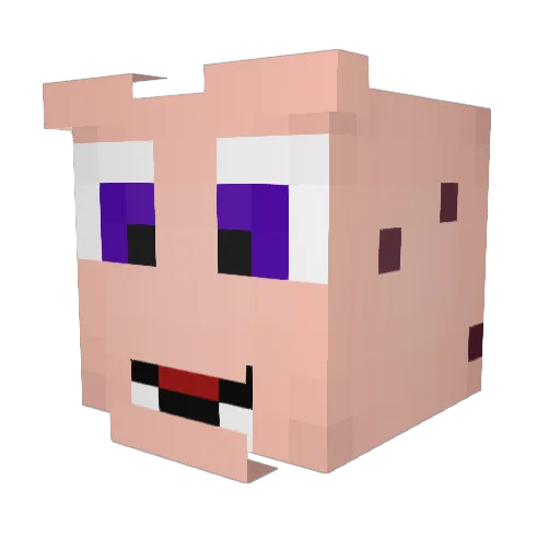 LizamaJ Minecraft avatar head, 3D render