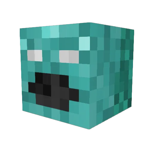 Lizard2355 Minecraft avatar head, 3D render