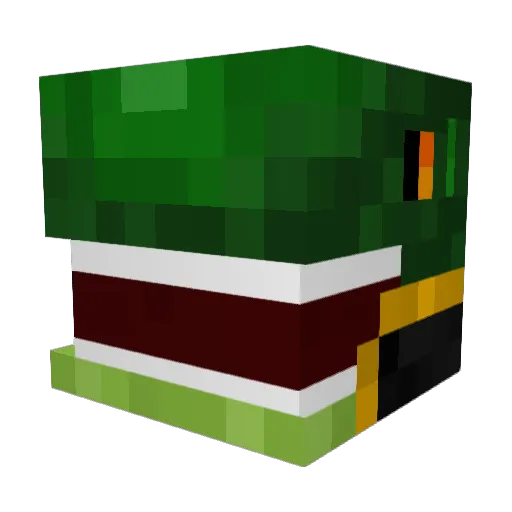LizardGamesZ Minecraft avatar head, 3D render