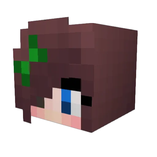 LizardQueen7 Minecraft avatar head, 3D render