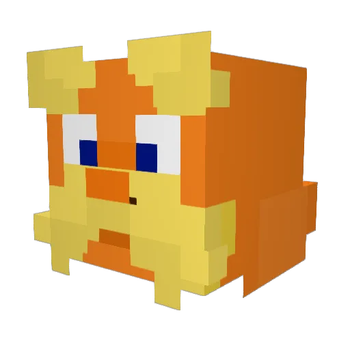 LizardWizard7 Minecraft avatar head, 3D render