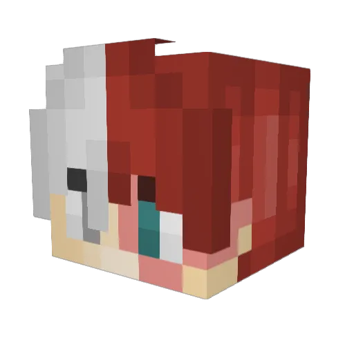 LizeTeq Minecraft avatar head, 3D render
