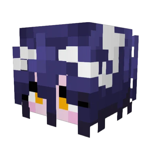 Lizea35 Minecraft avatar head, 3D render