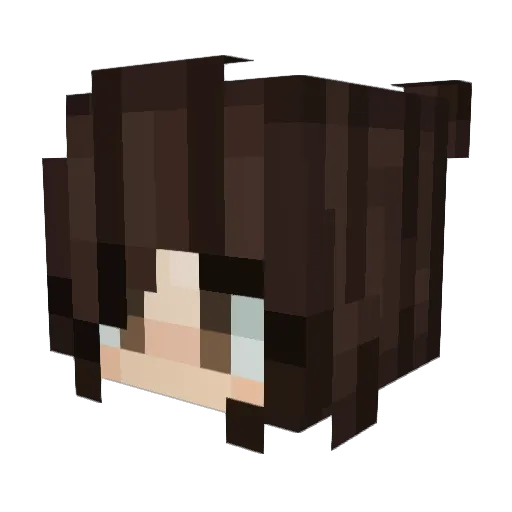 Lizil123 Minecraft avatar head, 3D render