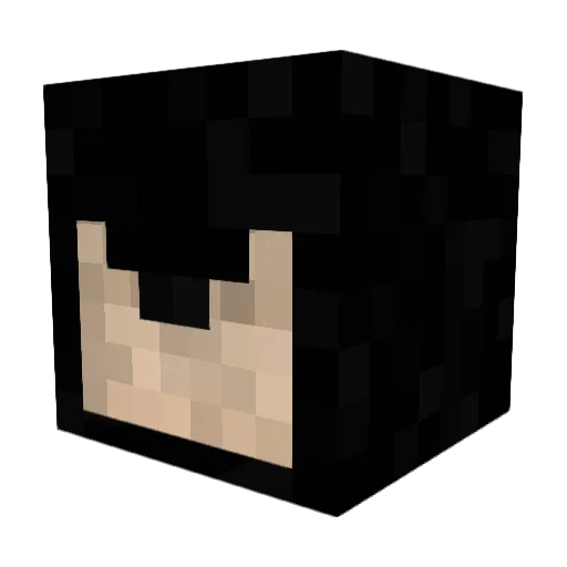 Liznay Minecraft avatar head, 3D render