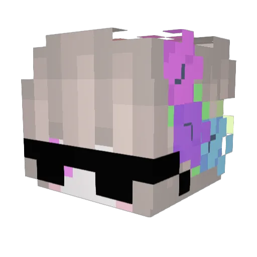 Lizo4kalisbie4ka Minecraft avatar head, 3D render