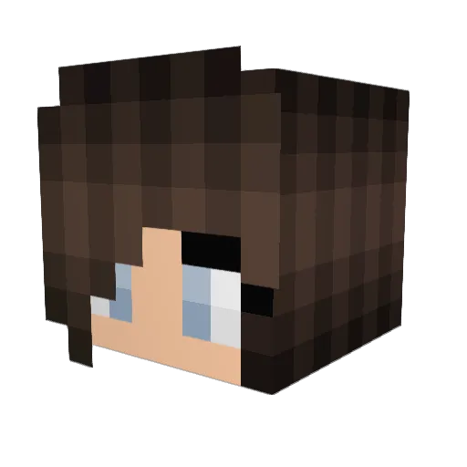 Lizo78 Minecraft avatar head, 3D render
