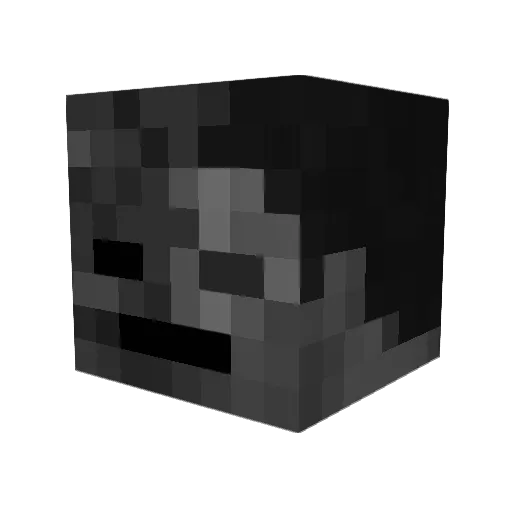 Lizom Minecraft avatar head, 3D render