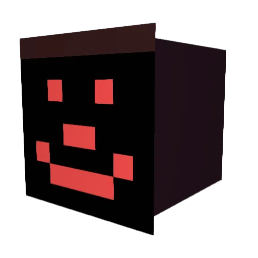 Lizoze Minecraft avatar head, 3D render