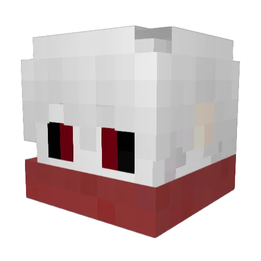 Lizuraz Minecraft avatar head, 3D render