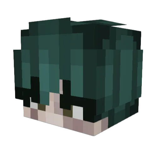 Lizy2343 Minecraft avatar head, 3D render