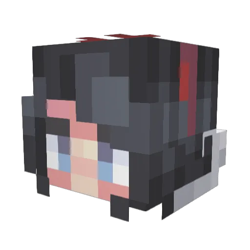Lizy696 Minecraft avatar head, 3D render