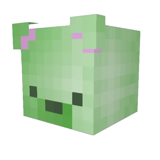 Lizz7567 Minecraft avatar head, 3D render