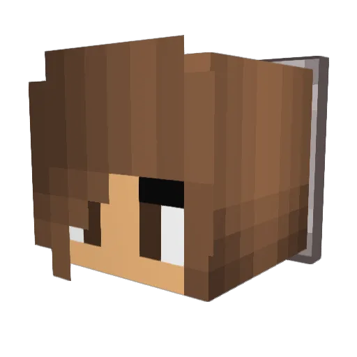 Lizzie0913 Minecraft avatar head, 3D render