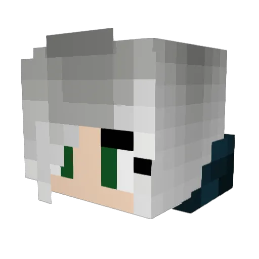 Lizzie2112 Minecraft avatar head, 3D render