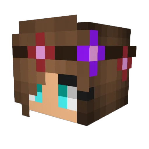 LizzieLoopsy9 Minecraft avatar head, 3D render