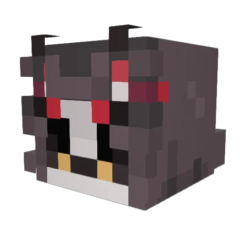 LizzieTheBean Minecraft avatar head, 3D render