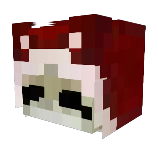 LizzieTheWitch Minecraft avatar head, 3D render