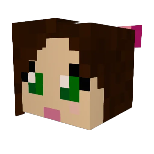 Lizzie_1976 Minecraft avatar head, 3D render