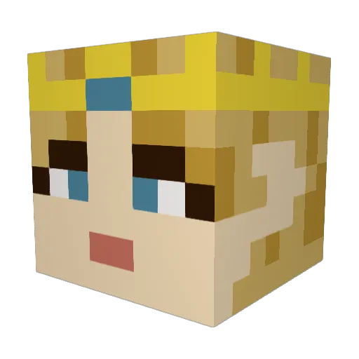 Lizzie_Bear05 Minecraft avatar head, 3D render