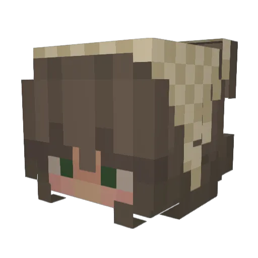 Lizzie_Bta Minecraft avatar head, 3D render