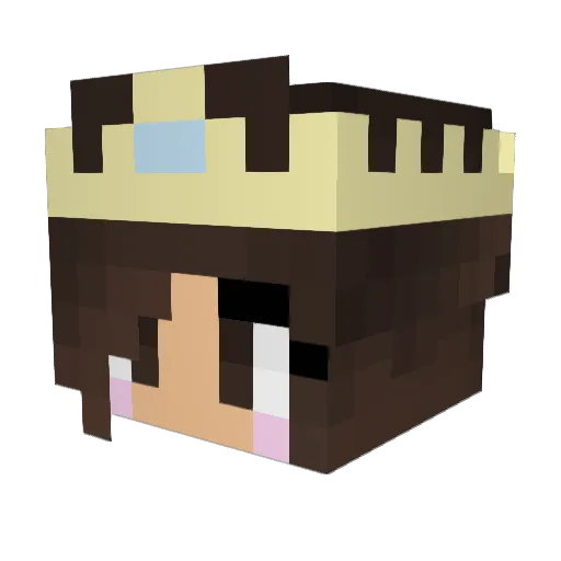 Lizzie_hime Minecraft avatar head, 3D render