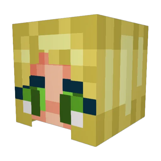 Lizzie_xoxo Minecraft avatar head, 3D render