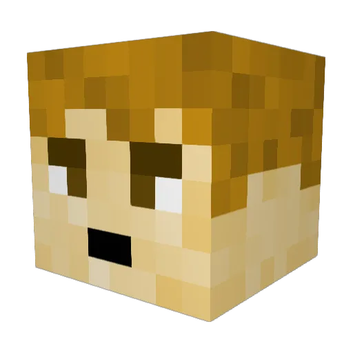 LizzoGlizzo Minecraft avatar head, 3D render