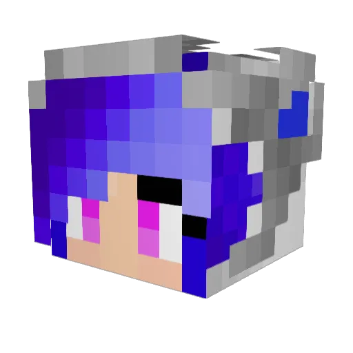 Lizzy8435 Minecraft avatar head, 3D render