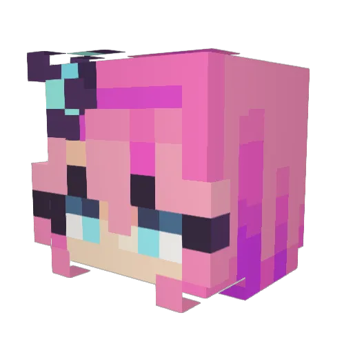 LizzyFalls Minecraft avatar head, 3D render