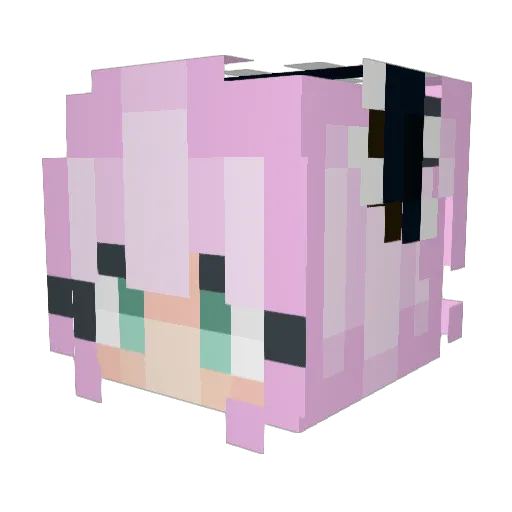 LizzyMarie1220 Minecraft avatar head, 3D render